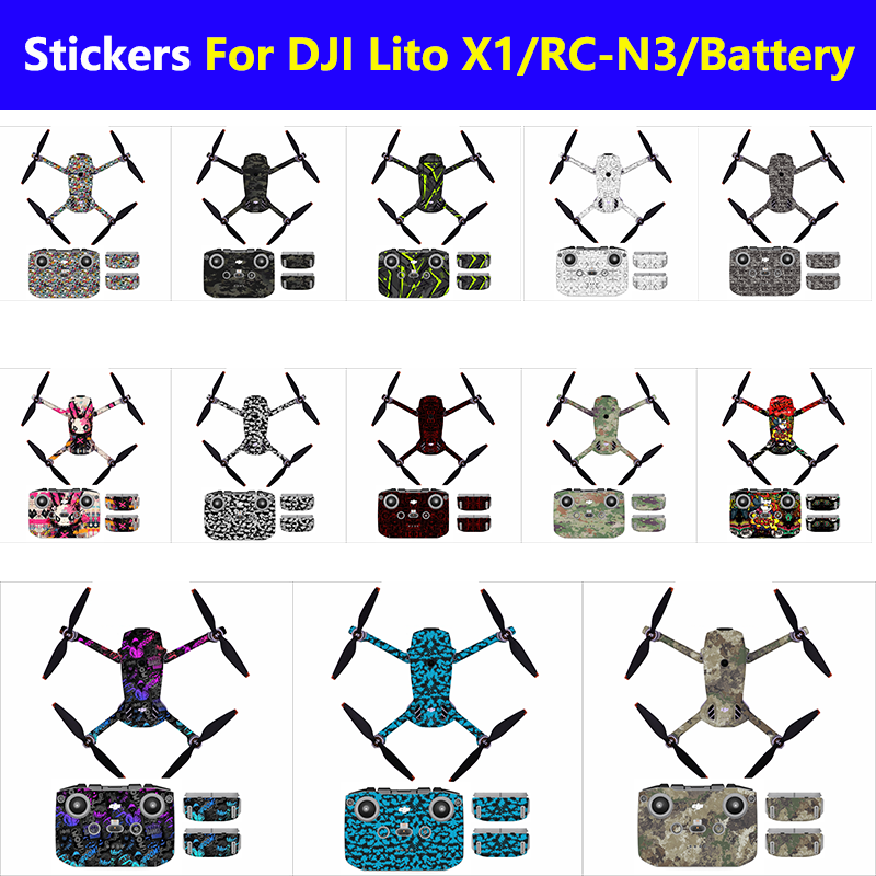Drone X1 Rc - DJI LITO X1 ドローン PVC デカール