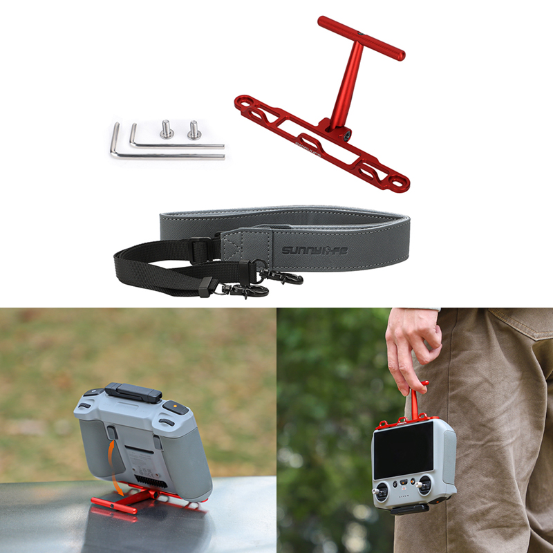 Drone Dji Rc 3 - ドローン用スタンドネックストラップ,2in 1マウント,リモートコントロールストラップ,dji mini 4pro,mini 3,3pro用マウント