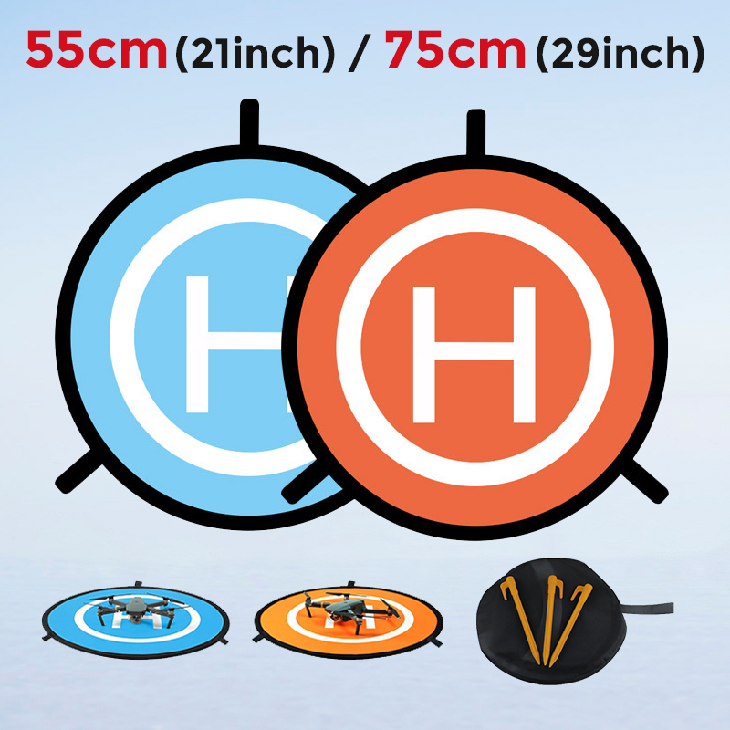 Drone Rc Accessories - クワッドコプター用折りたたみ式ランディングパッド,55cm, 75cm, rc,マット,駐車場,エプロン,芝生,アクセサリー,ギフト