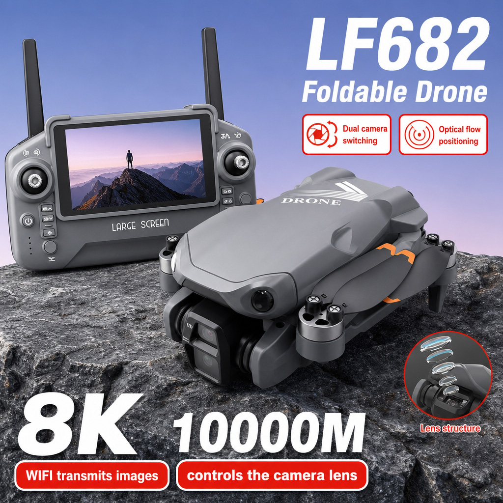 Drone Kf Rc - 空撮写真 LF682 ドローン 8K HD デュアルカメラ