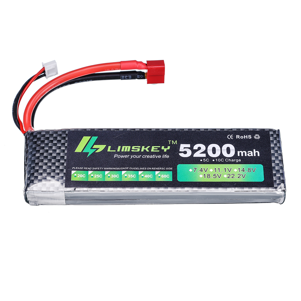 リムスキーパワーバッテリー 7.4V 5200mAh バッテ - Drone Rc Boat のレビューと価格