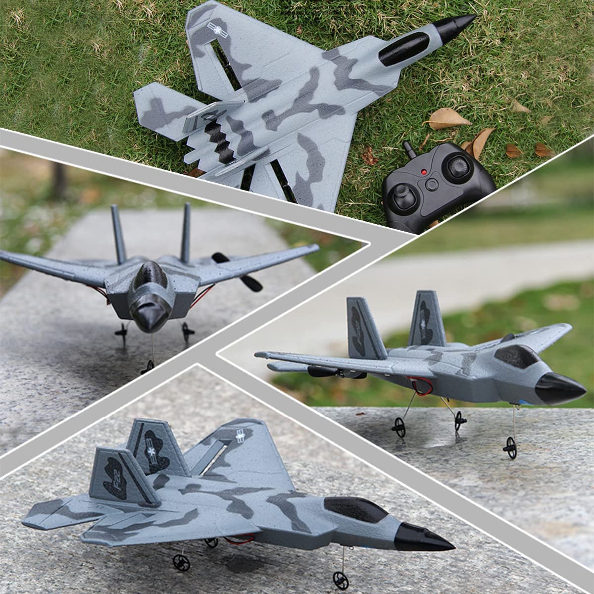 FX622 RC グライダー戦闘機 ライト付き 固定翼フォー - Drone Rc Simulator のレビューと価格