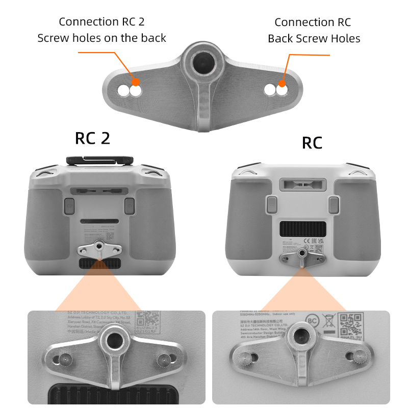 Dji mini用携帯電話ホルダークリップ,リモートコントロ - Drone Dji Rc 3 のレビューと価格