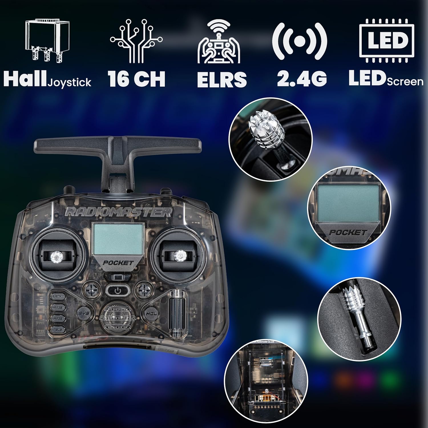 RadioMaster POCKET P16 2.4G ラジ - Joystick Rc Drone のレビューと価格