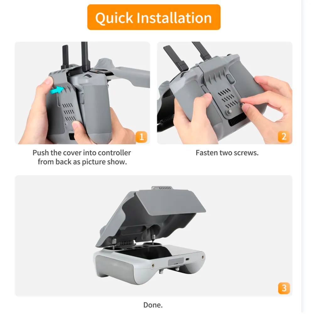 スクリーンプロテクターシェル DJI RC/RC2 リモコン - Drone Dji Rc 3 のレビューと価格
