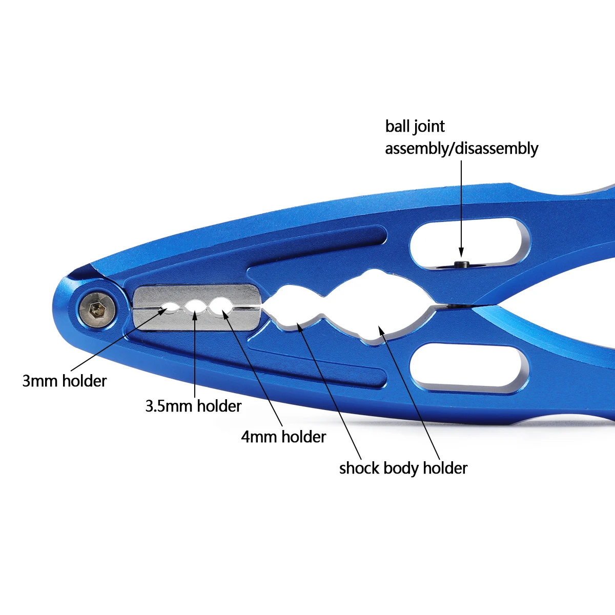 アルミ CNC プライヤーピボットボール分解ツールショックボ - Drone Rc Boat のレビューと価格