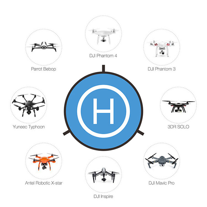 クワッドコプター用折りたたみ式ランディングパッド,55cm, - Drone Rc Accessories のレビューと価格