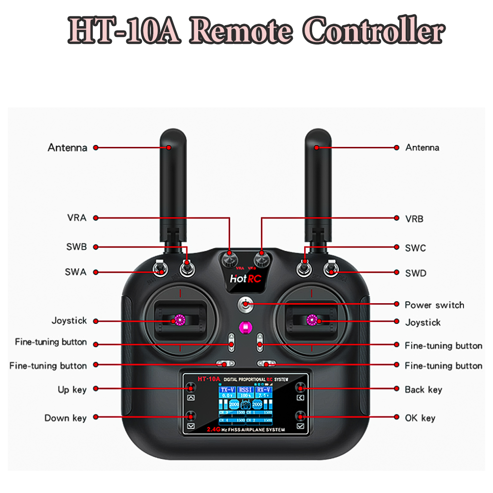 Hotrc ホット rc HT-10A HT10A 2.4G - Drone Rc Accessories のレビューと価格