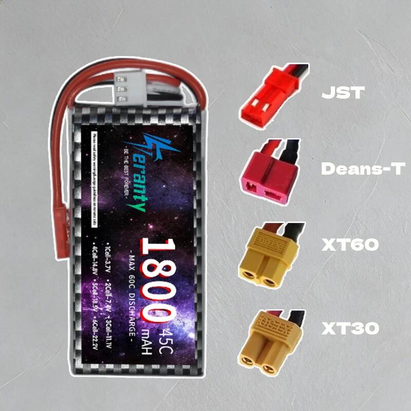 TERANTY 2S 3S 4S 1800mAh リポバッテ - Drone Rc Boat のレビューと価格
