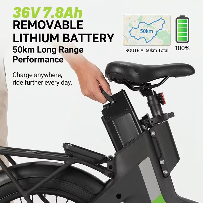格安20インチ折りたたみ電動アシスト自転車、リアハブブラシレ - Brushless Motor のレビューと価格
