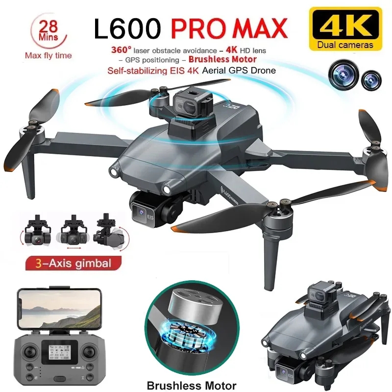 L600 プロマックス GPS ドローンプロフェッショナル  - Drone Kf Rc のレビューと価格