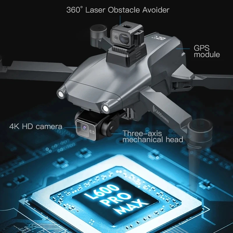 L600 プロマックス GPS ドローンプロフェッショナル  - Drone Kf Rc のレビューと価格