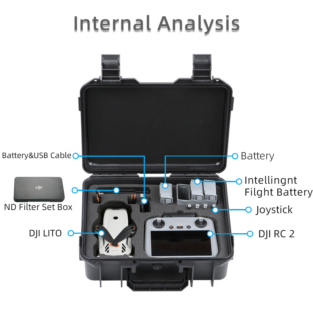 DJI LITO 1 X1ドローン用ハードシェル収納ケース、 - Drone X1 Rc のレビューと価格