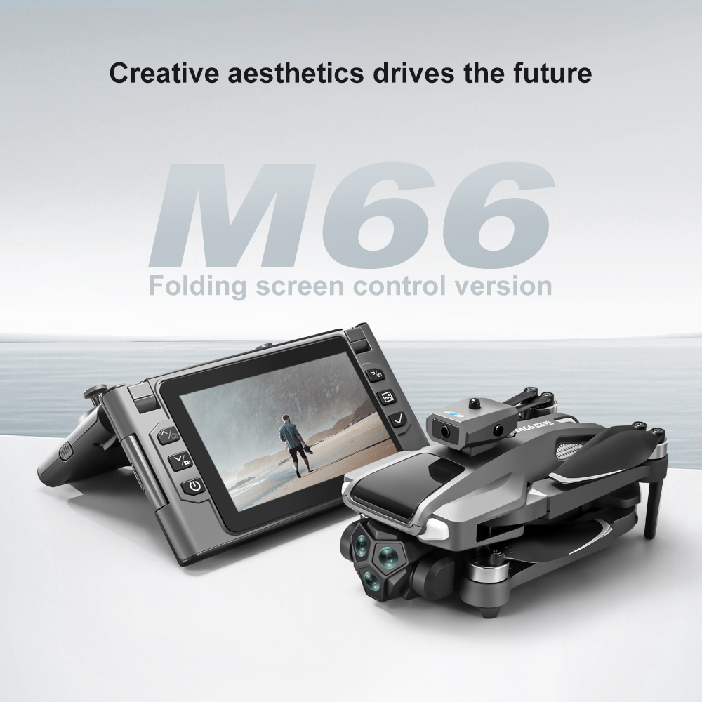 折りたたみ式M66 RCドローン、4.5インチHD折りたたみ - Drone Kf Rc のレビューと価格