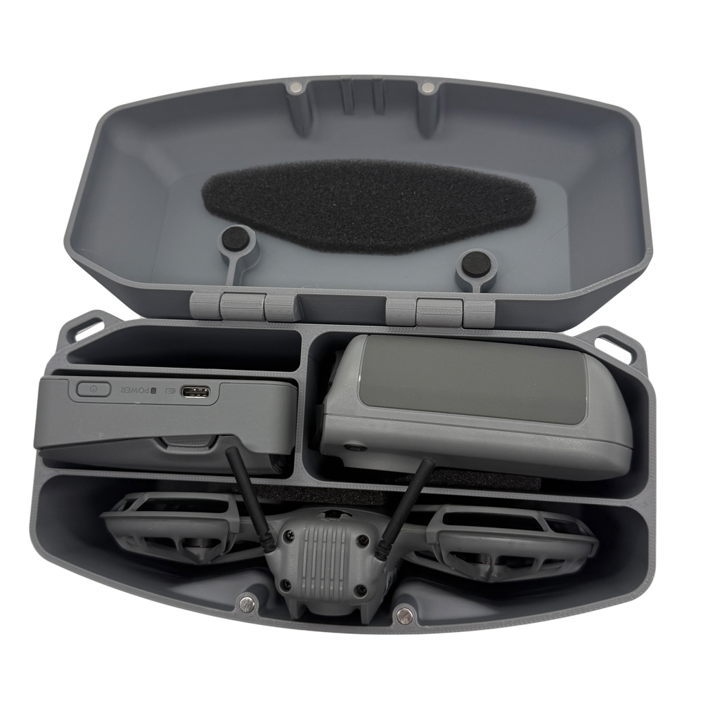 DJI Neo 2用3Dプリント製ボックス、磁気蓋付き、調整 - Drone Rc N3 のレビューと価格
