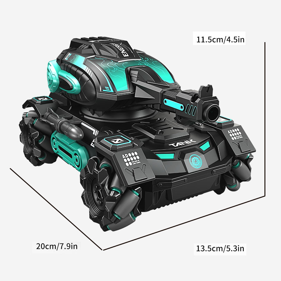 RC スプレー車 2.4 グラム四輪スタント発射水球タンク車 - Drone Kf Rc のレビューと価格