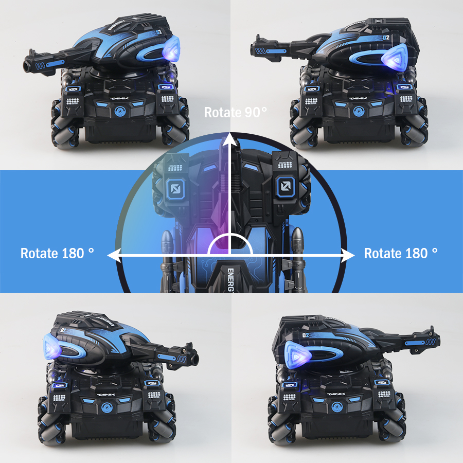 RC スプレー車 2.4 グラム四輪スタント発射水球タンク車 - Drone Kf Rc のレビューと価格