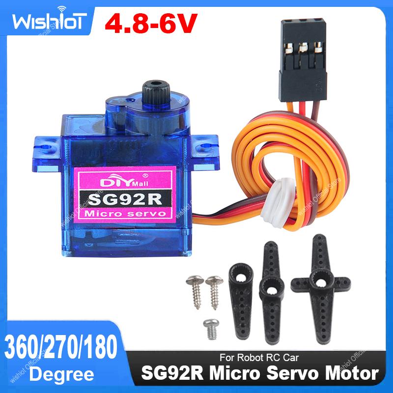 SG92R マイクロサーボモーター 4.8-6V 360/2 - Drone Rcs のレビューと価格