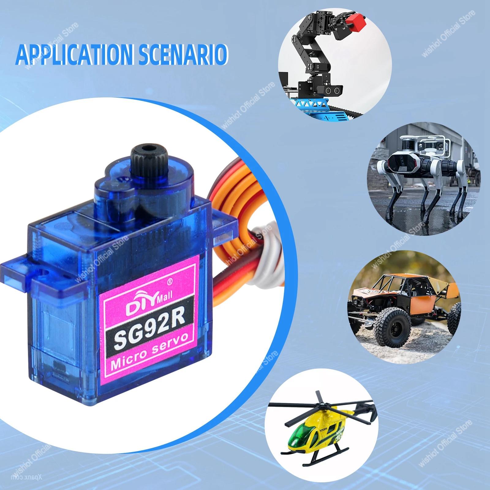 SG92R マイクロサーボモーター 4.8-6V 360/2 - Drone Rcs のレビューと価格