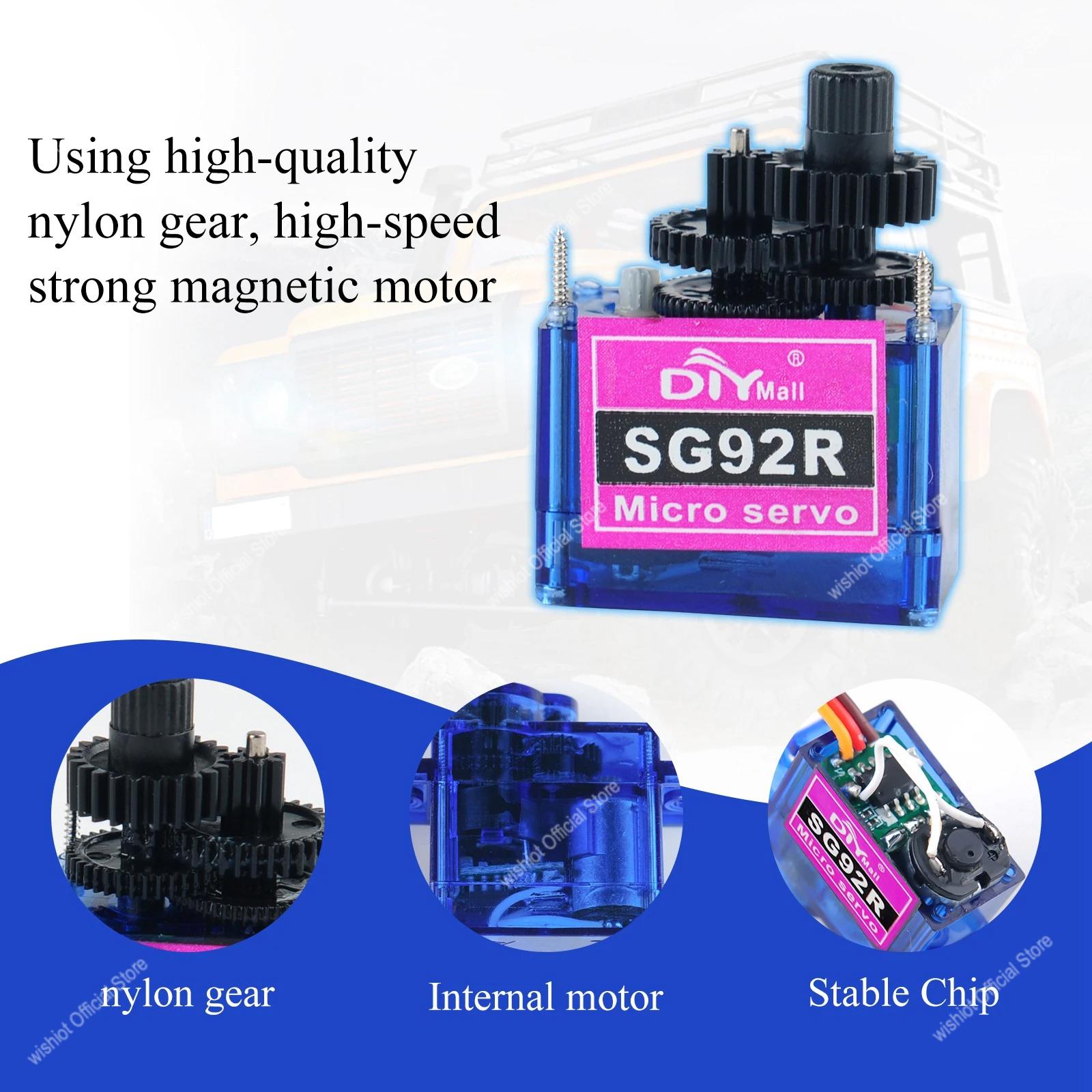 SG92R マイクロサーボモーター 4.8-6V 360/2 - Drone Rcs のレビューと価格