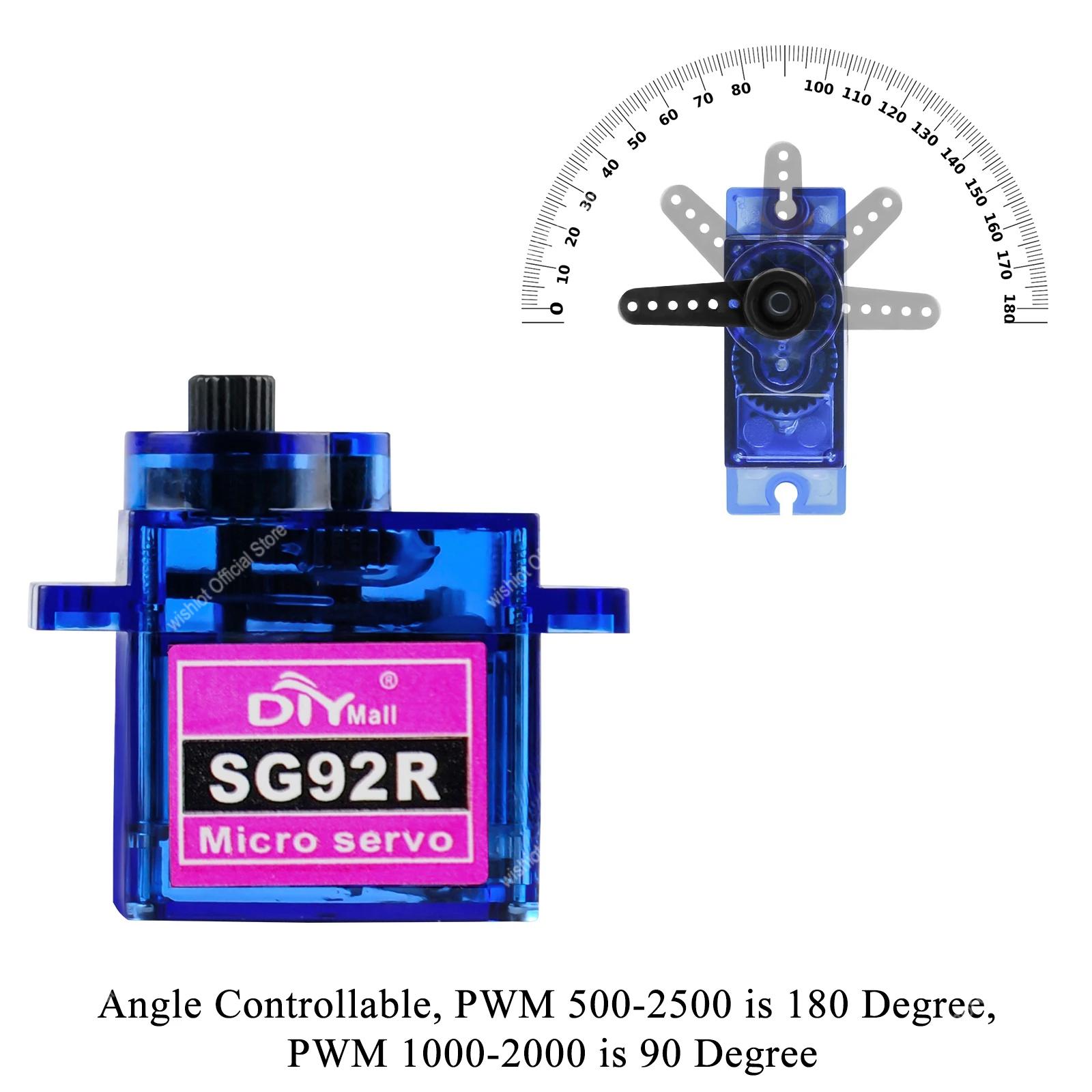SG92R マイクロサーボモーター 4.8-6V 360/2 - Drone Rcs のレビューと価格