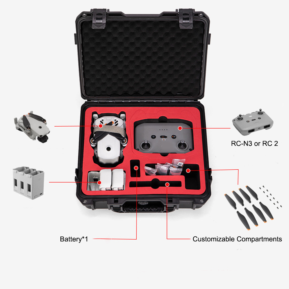 防水ハードキャリングケース DJI Lito1/X1 用ポー - Drone X1 Rc のレビューと価格