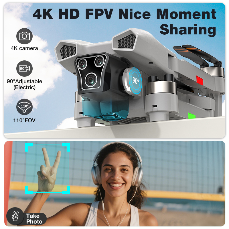 新型ホットL017プロドローン ブラシレス 3Dロール 36 - Drone Kf Rc のレビューと価格