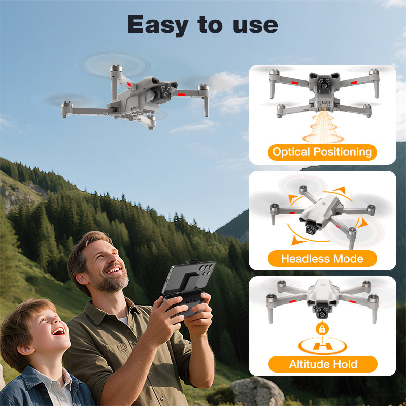 新型ホットL017プロドローン ブラシレス 3Dロール 36 - Drone Kf Rc のレビューと価格
