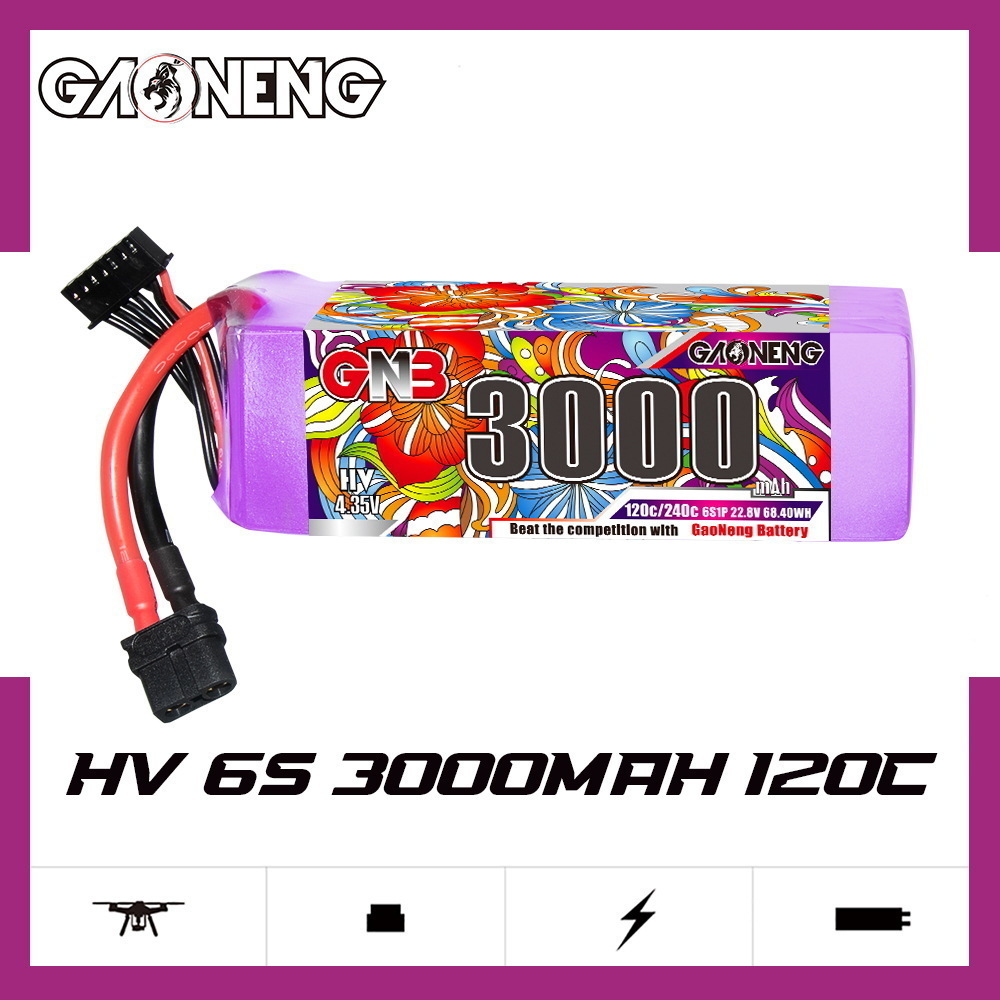 GNB リポバッテリー 6S 22.8V 3000mAh 5 - Drone Rc Boat のレビューと価格